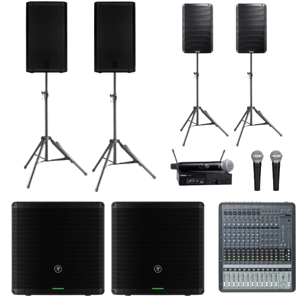 DJ Sound and Light system and speakers for hire in Sydney Northern Beaches