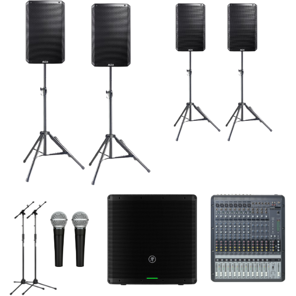 DJ Sound and Light system and speakers for hire in Sydney Northern Beaches