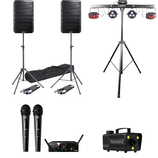 DJ Sound and Light system and speakers for hire in Sydney Northern Beaches